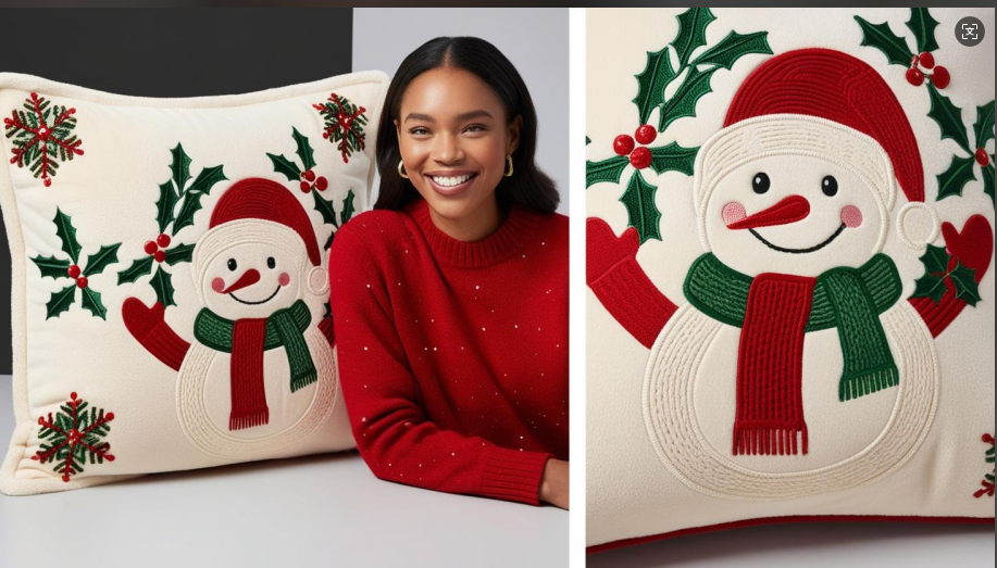 Customized Holiday Themed Pillows