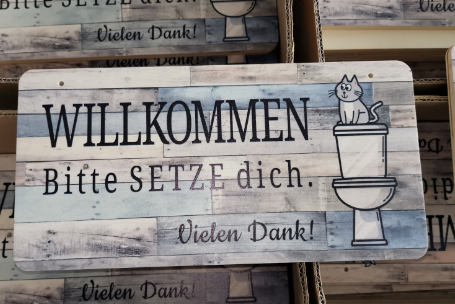 Rectangular Wooden Sign