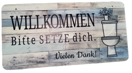Rectangular Wooden Sign