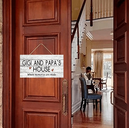 Rectangular Wooden Sign