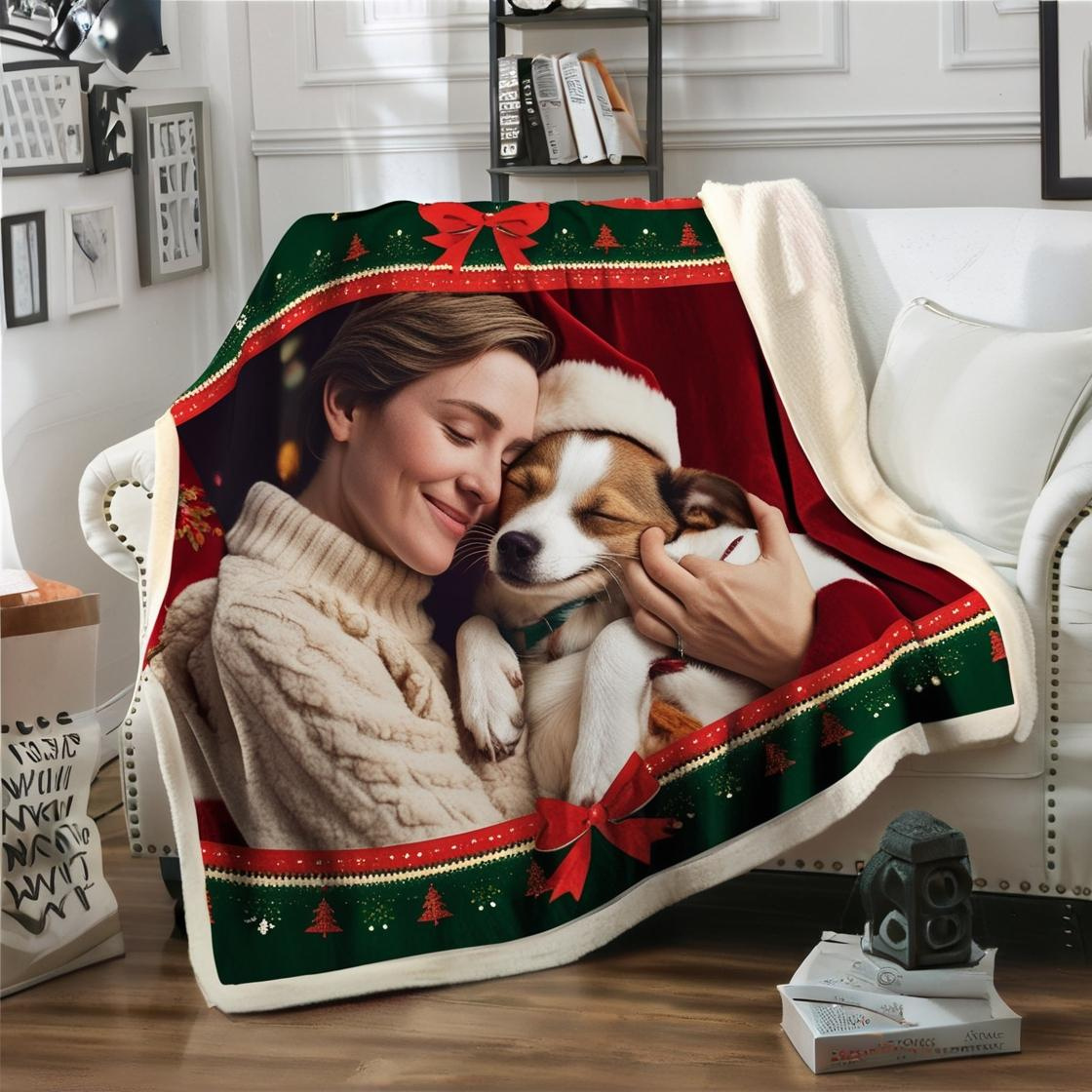 Custom Holiday Theme Blanket
