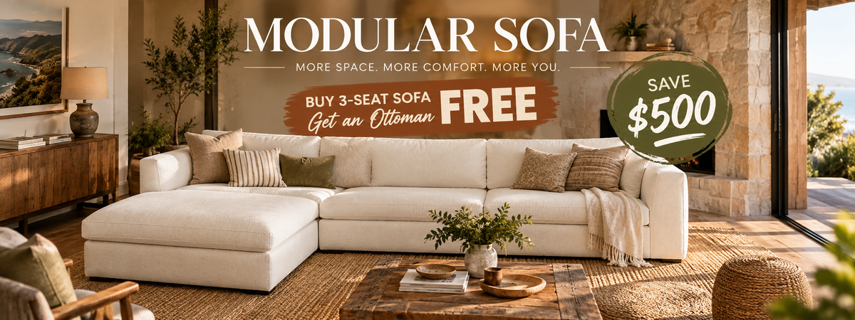 Sofa with Ottoman