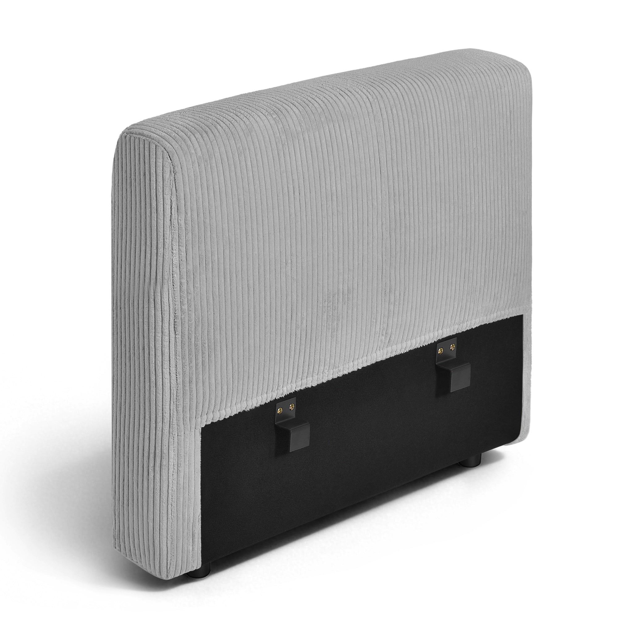 Dove Grey Corduroy Modern Box Backrest Cover（only cover）