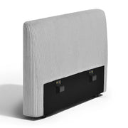 Slim Profile Backrest With Dove Grey Corduroy Cover