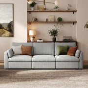 Modular Sectional Sofa - Slim-Profile Arm, Standard Seat, Box Backrest - 29.5" W x 27.5" D Per Seat