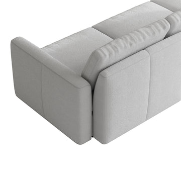 Modular Sectional Sofa - Box Arm, Storage Seat, Slim-Profile Backrest - 29.5" W x 27.5" D Per Seat