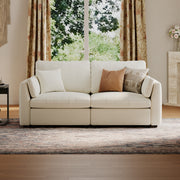 Modular Sectional Sofa - Slim-Profile Arm, Storage Seat, Box Backrest - 29.5" W x 27.5" D Per Seat