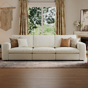 Modular Sectional Sofa - Wide Block Arm, Standard Seat, Box Backrest - 29.5" W x 27.5" D Per Seat