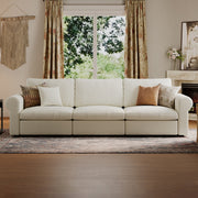 Modular Sectional Sofa - Rounded Arm, Standard Seat, Box Backrest - 29.5" W x 27.5" D Per Seat