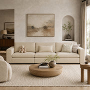 Modular Sectional Sofa - Wide Block Arm, Storage Seat, Box Backrest - 35" W x 22" D Per Seat