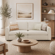 Modular Sectional Sofa - Rounded Arm, Storage Seat, Box Backrest - 35" W x 22" D Per Seat