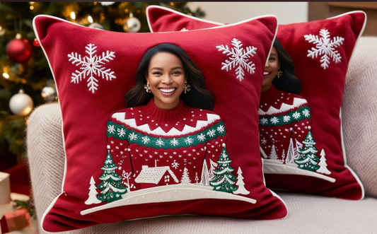 Customized Holiday Themed Pillows