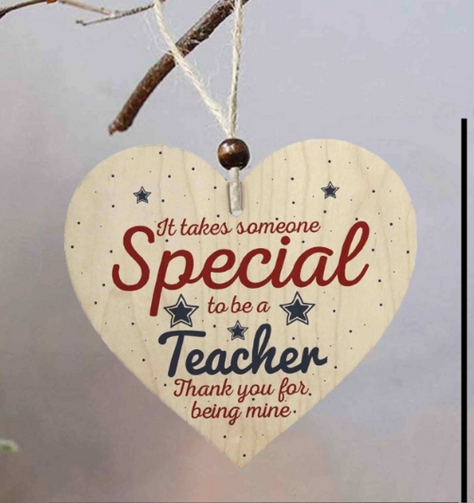 Heart-shaped Wooden Sign