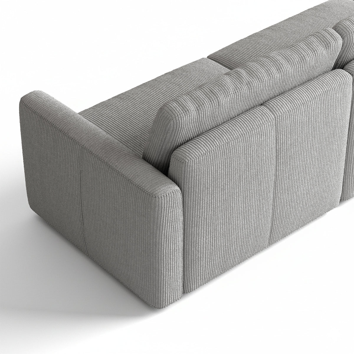 Modular Sectional Sofa - Box Arm, Standard Seat,  Slim-Profile Backrest - 35" W x 22" D Per Seat
