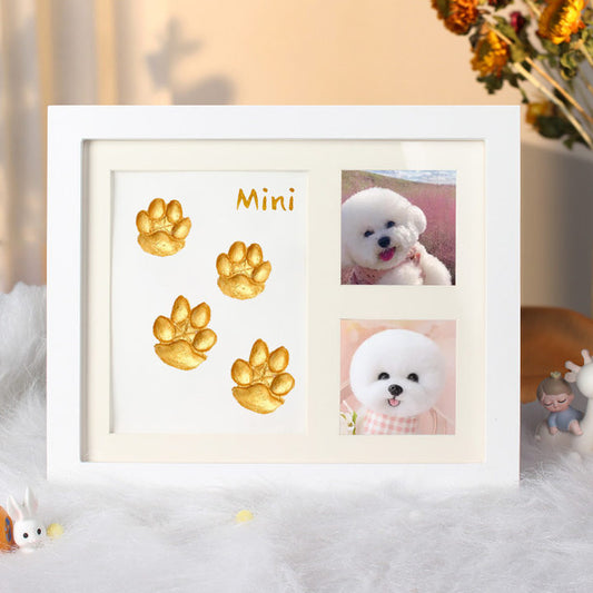 Customized gold imprinted paws for pets