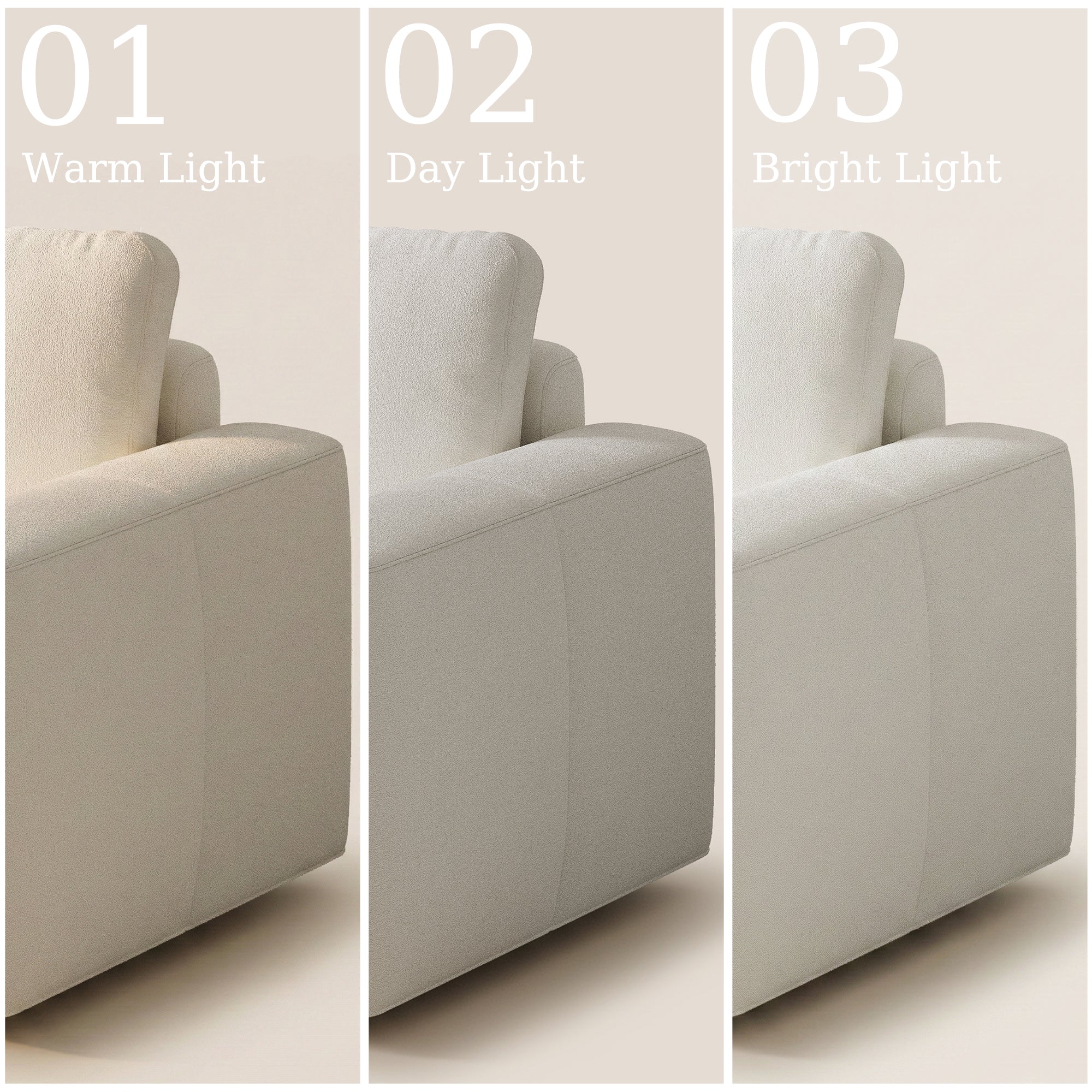 3-Seater + Ottoman Dove Grey Corduroy Modular Sofa with Deep Seat