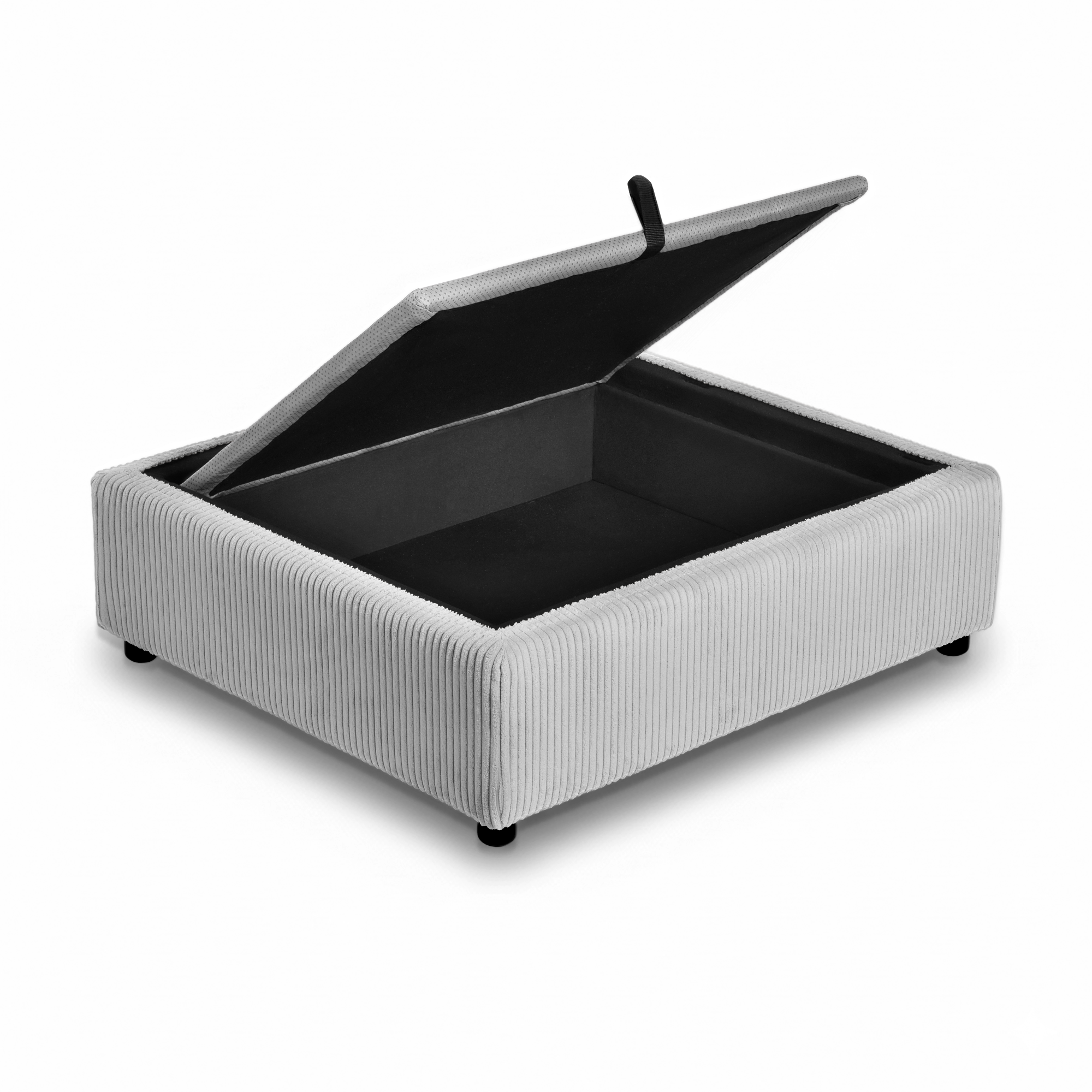 Storage Corner  Module With Dove Grey Corduroy Cover（without backrest）